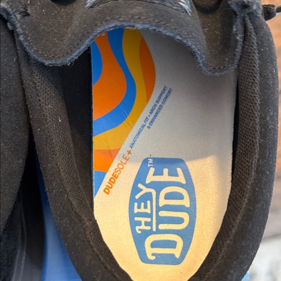 HEY DUDE Men's Black Loafers - Picture 5 of 8